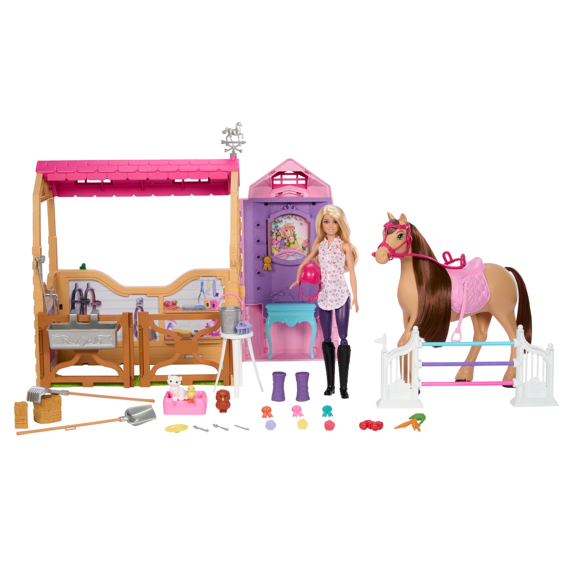 Barbie Ultimate Stable Playset with Doll, Horse & 25+ Accessories | Ages 3+