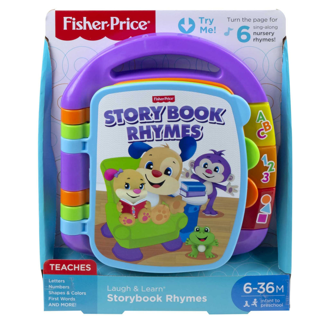 Fisher-Price Laugh & Learn Storybook Rhymes - Musical Light-Up Learning Toy for Babies 6M+