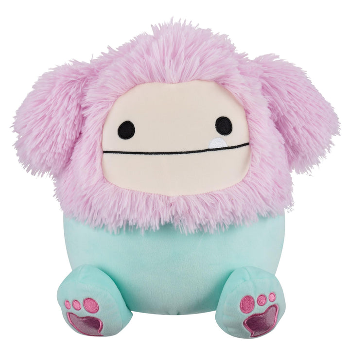 Squishmallows 12-Inch Bessem the Mint and Pink Bigfoot with Sparkly Feet - Plush Toy