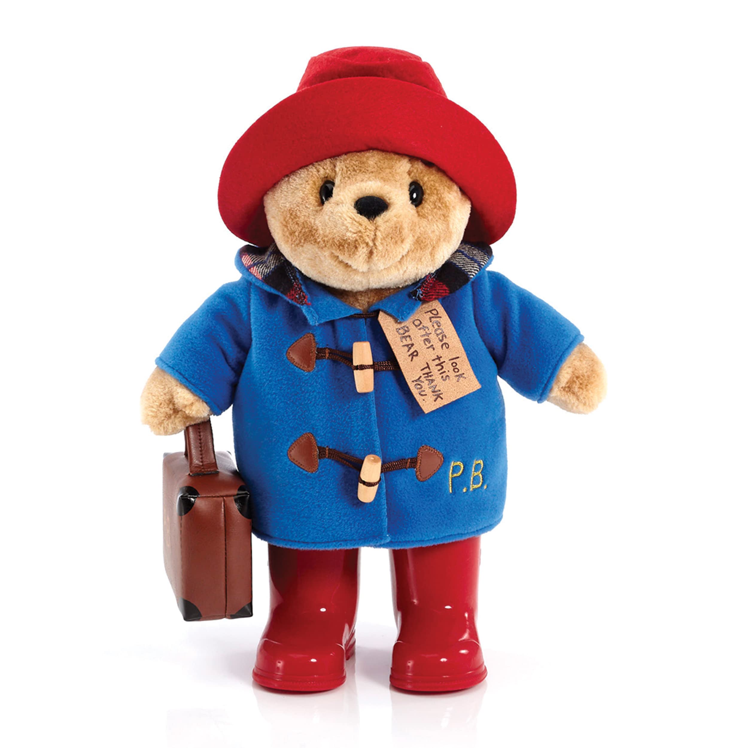 Classic Paddington Bear Plush with Suitcase and Boots - 33cm 10