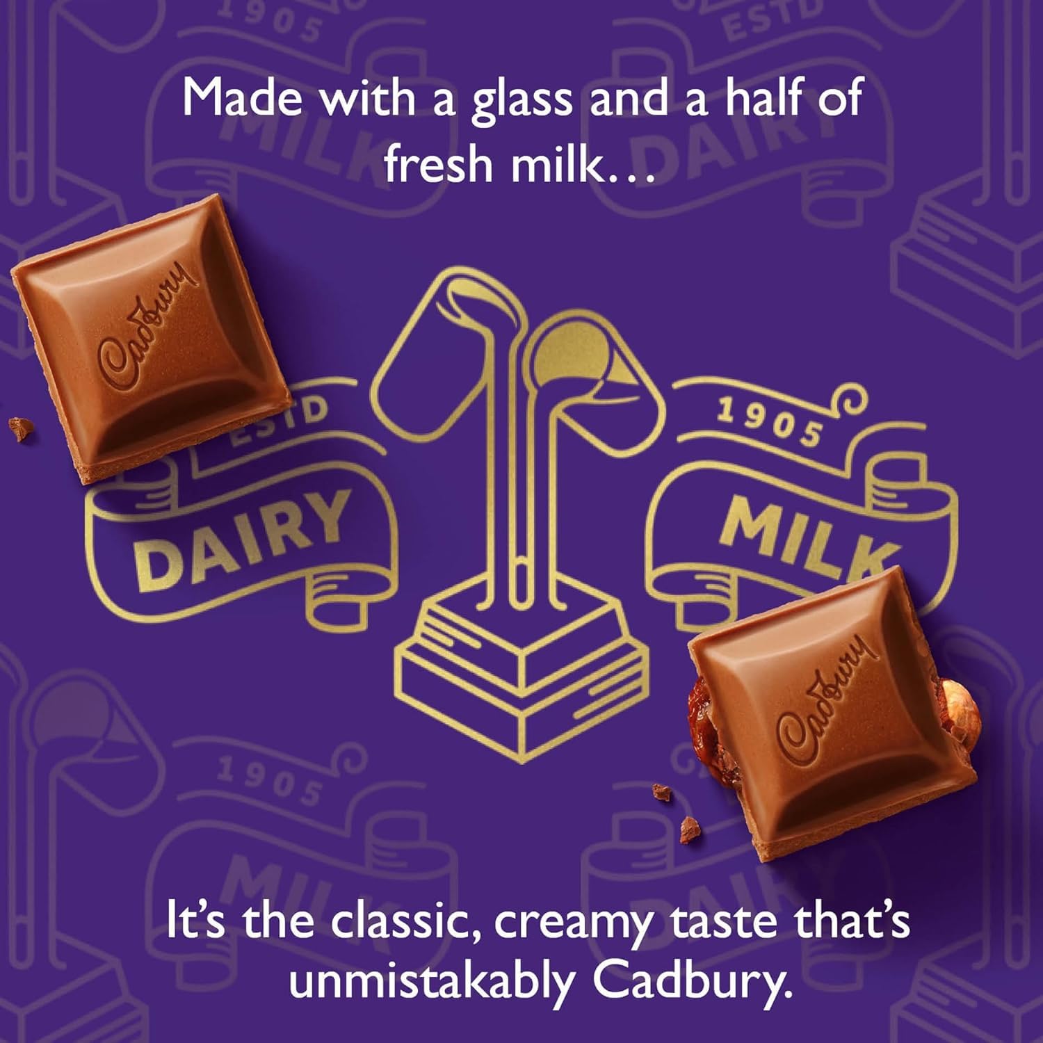 Cadbury Dairy Milk Smooth & Creamy Milk Chocolate Bar 134g 6