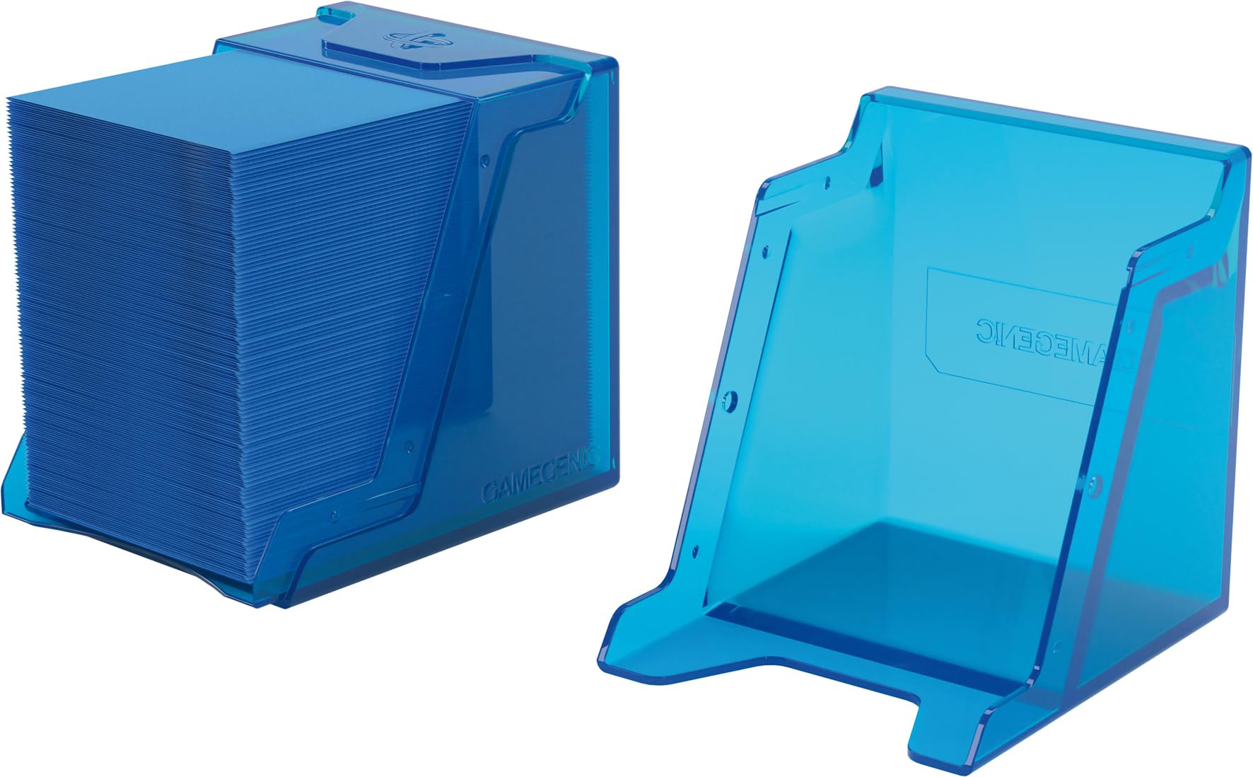 Gamegenic Bastion 100+ XL Deck Box - Blue | Holds 100+ Double-Sleeved Cards | Lockable