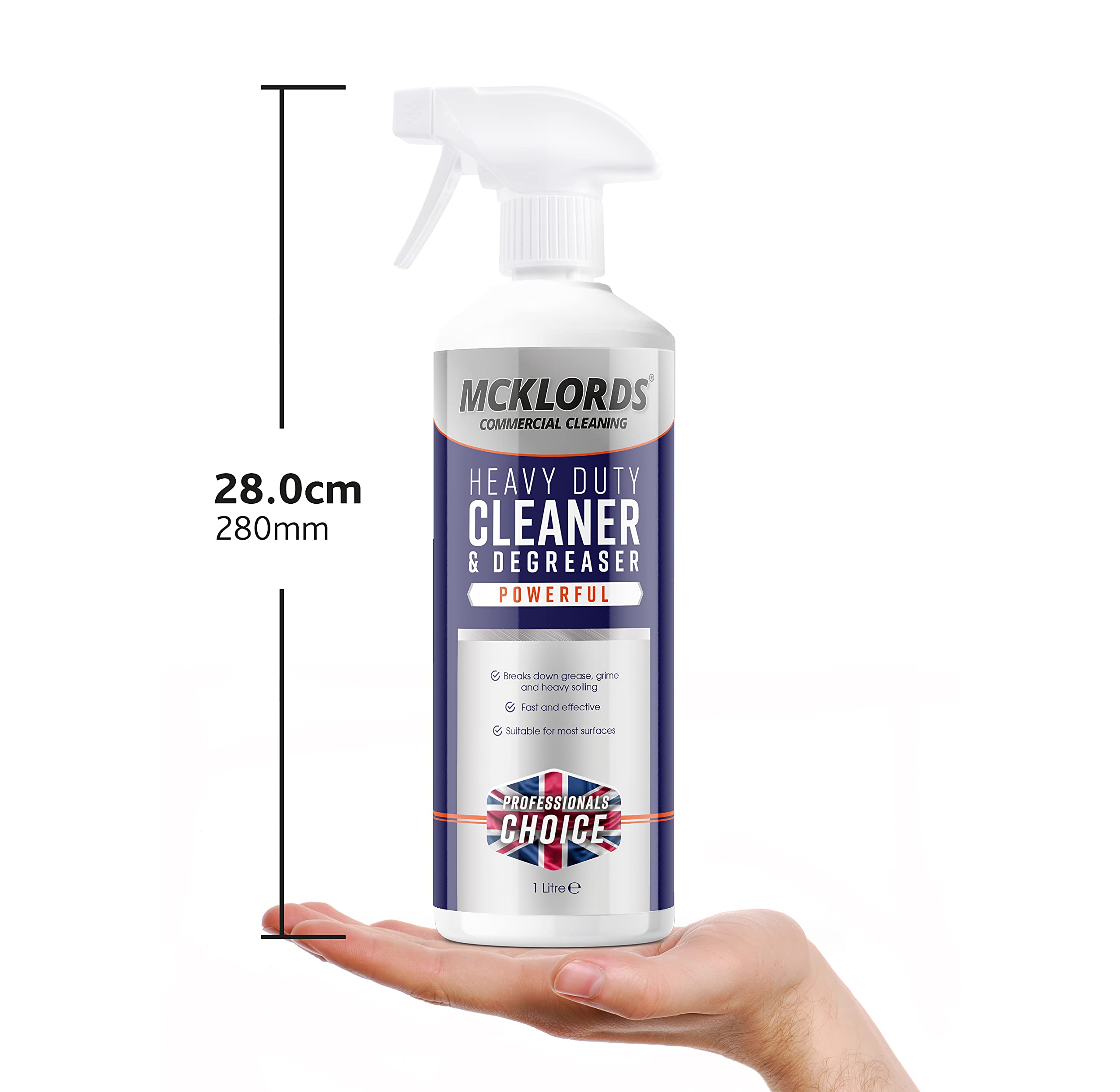 McKlords Heavy Duty Cleaner and Degreaser - 1 Litre | Unscented Liquid | Multi-Surface 2