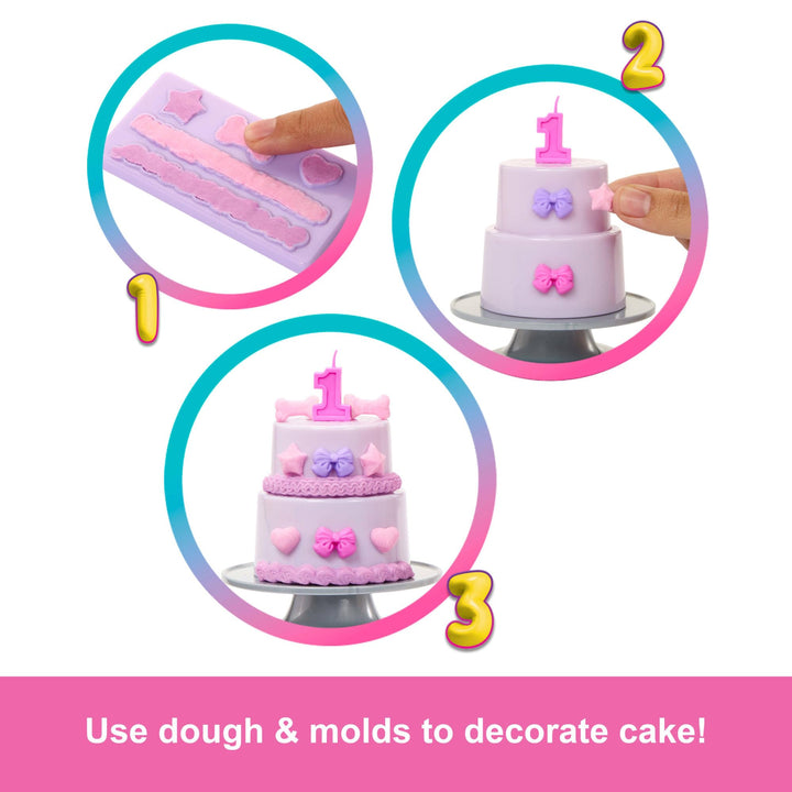 Barbie Party Unboxed Doll & Accessories - Pet Birthday Series with Color-Change Surprise, 3+ Years
