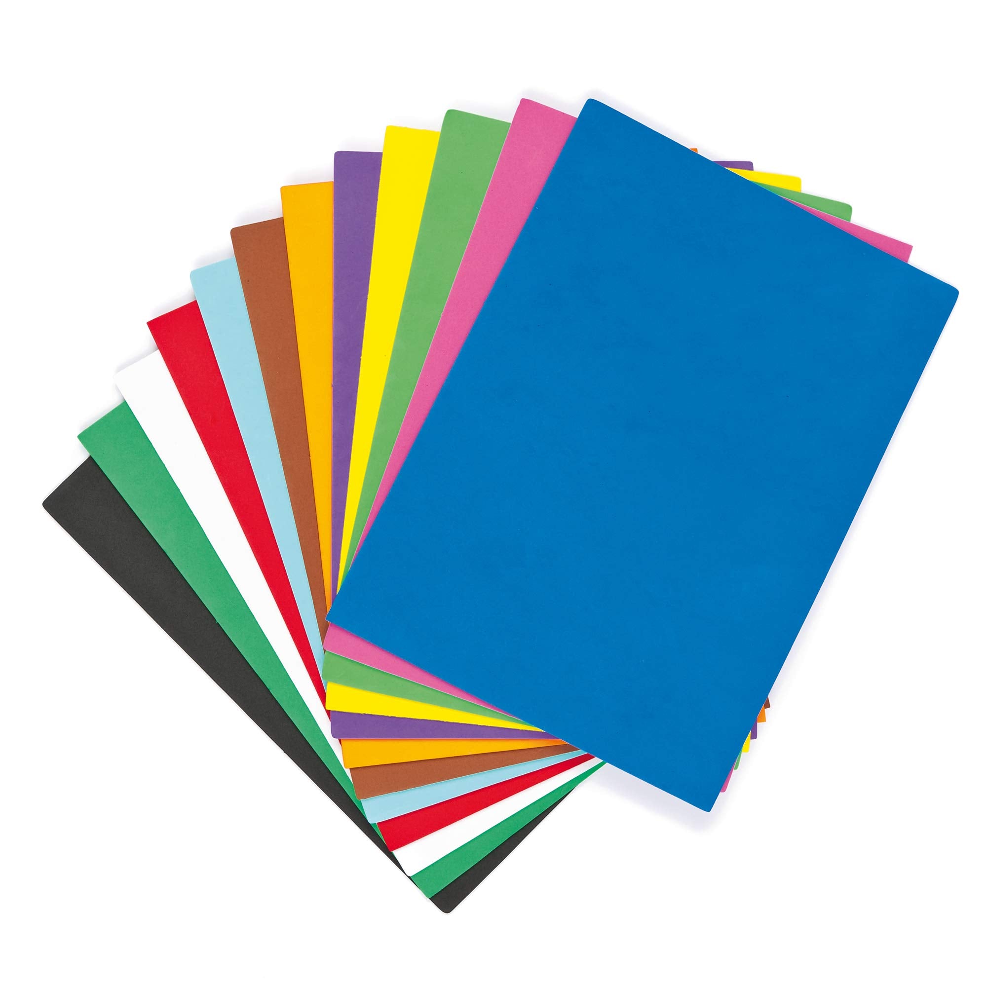 Baker Ross Multicoloured Foam Sheets Class Pack - 18 Sheets, 29cm x 21cm | Arts & Crafts Material 1
