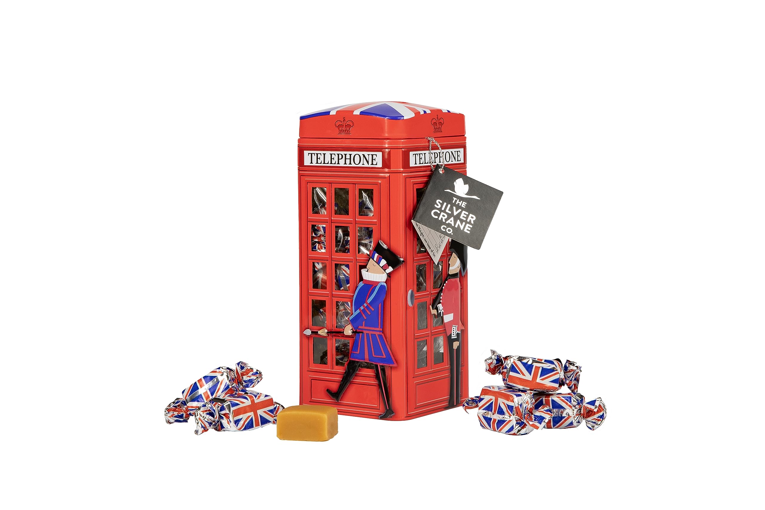 The Silver Crane Co. British Phone Box Souvenir Tin with Vanilla Fudge - 200g Christmas Gift 9