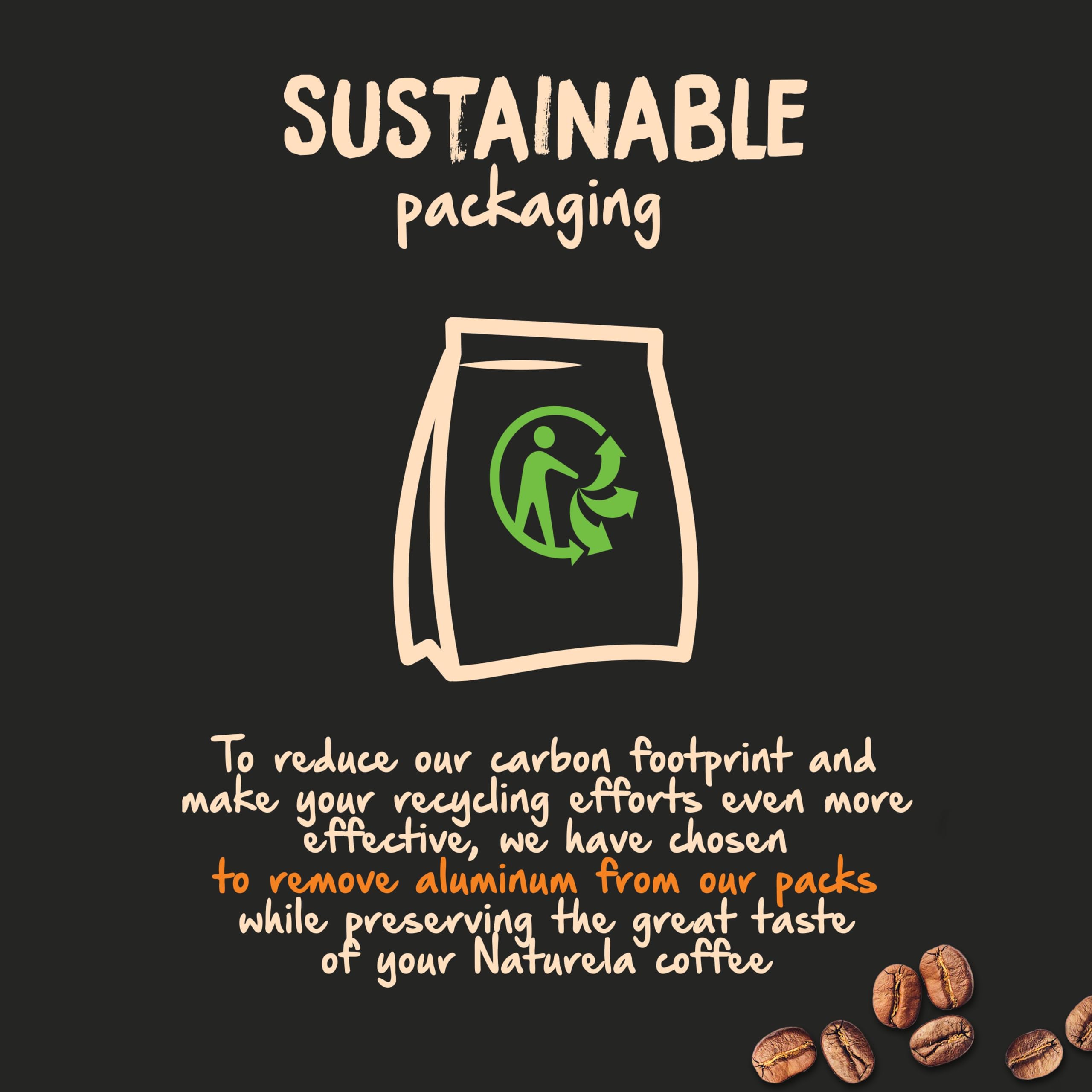 Naturela Organic Coffee Beans - 100% Arabica & Robusta Whole Beans 5