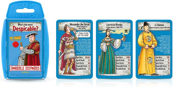 Horrible Histories Top Trumps Specials Card Game
