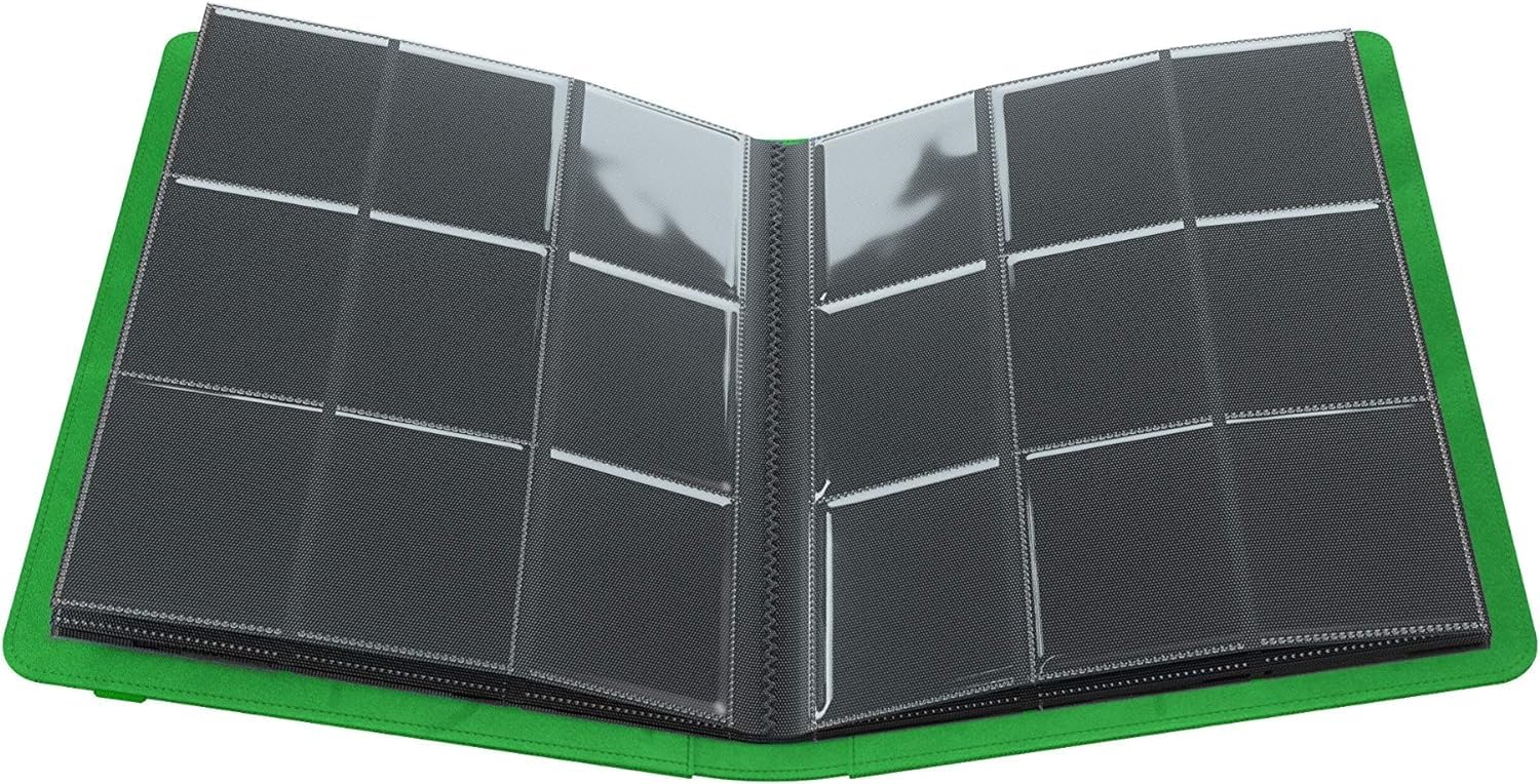 Gamegenic Prime Album - 18-Pocket Capacity | Side-Loading Pages | Green Color 6