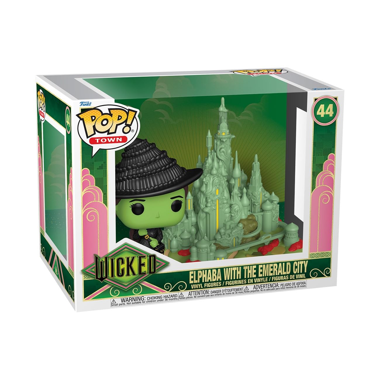 Funko Pop! Town: Wicked - Elphaba w/Emerald City Vinyl Figure 79751 8