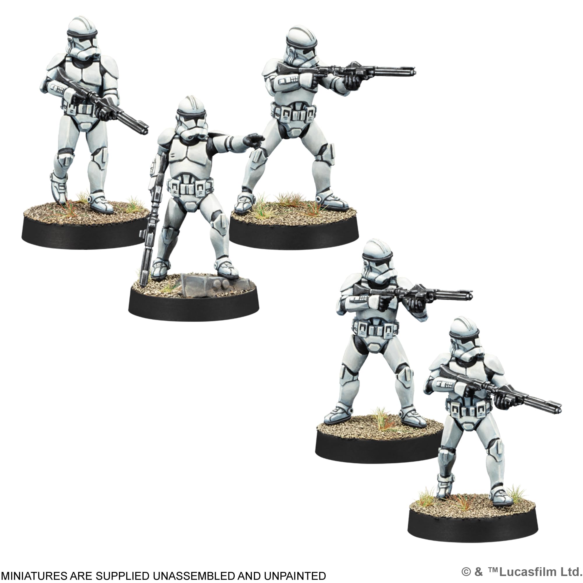 Asmodee Star Wars: Legion Clone Trooper Marksmen Miniatures Expansion 3