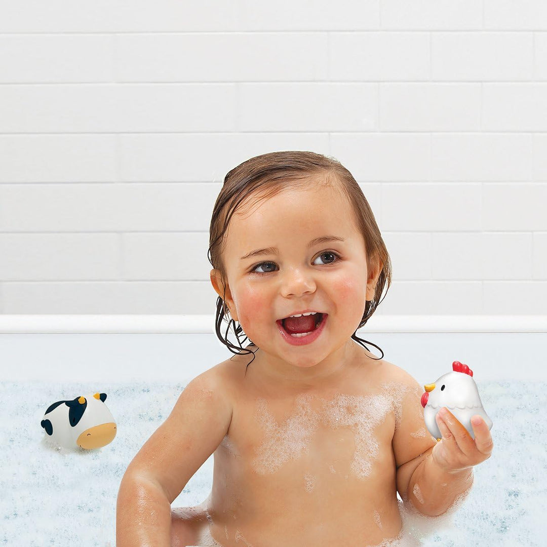 Munchkin Floating Farm Animal Bath Squirt Toys - 8-Pack for Toddlers 9+ Months