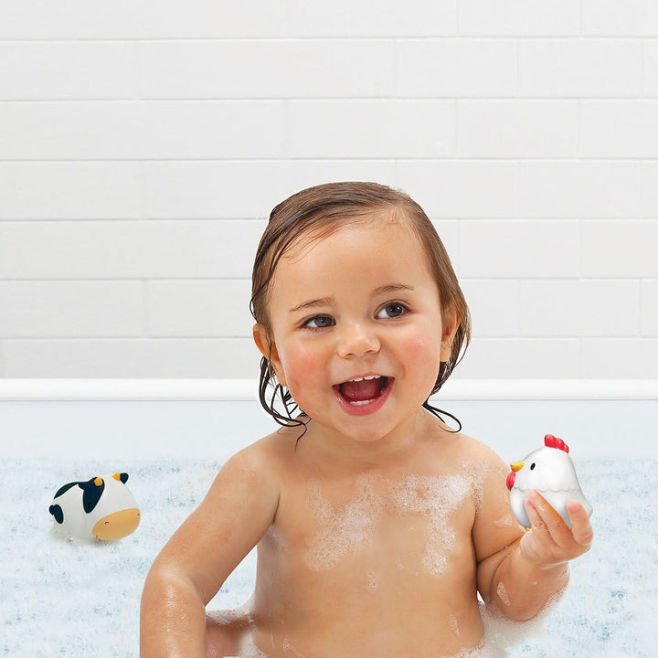 Munchkin Floating Farm Animal Bath Squirt Toys - 8-Pack for Toddlers 9+ Months