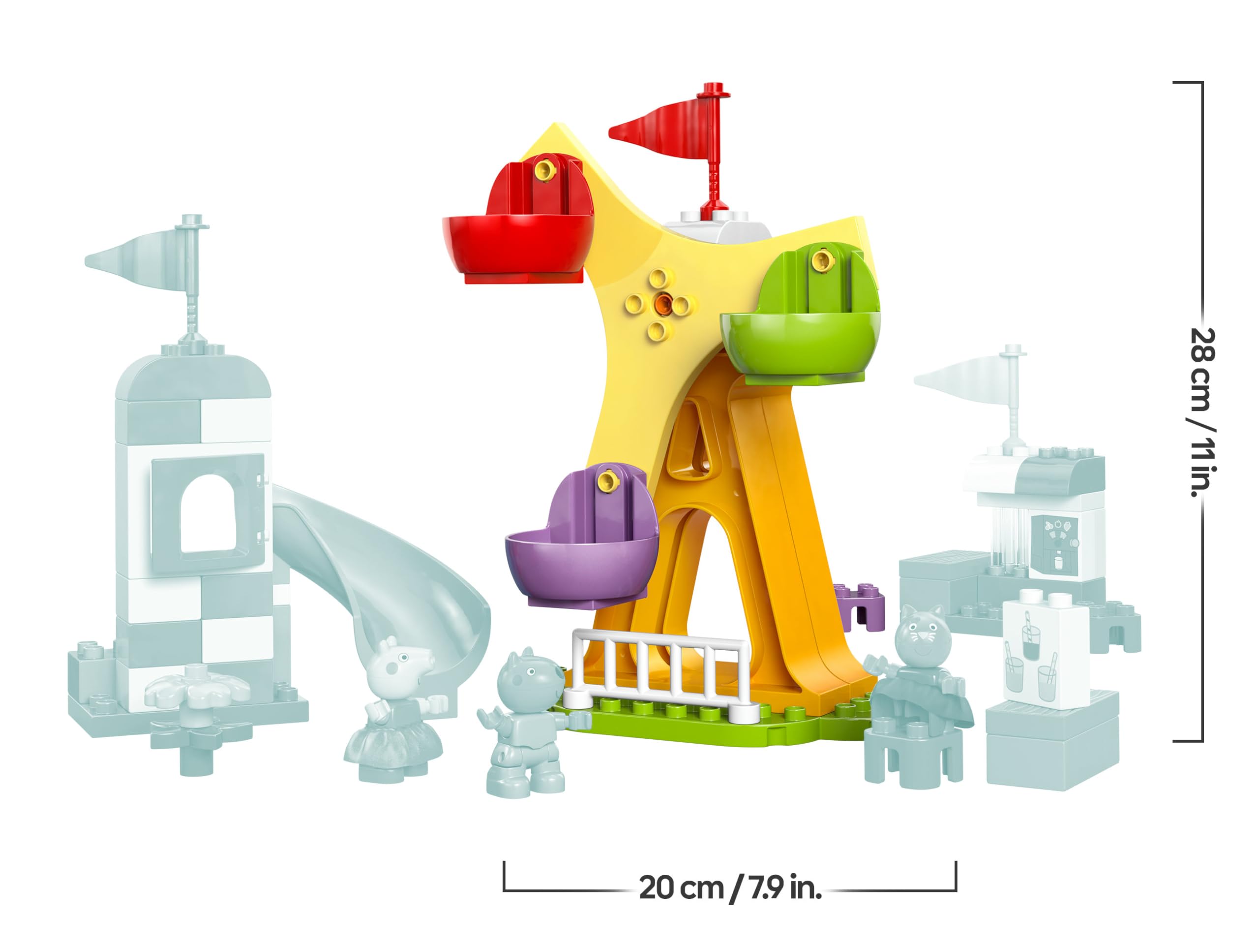 LEGO DUPLO Peppa Pig Funfair Building Set - 2+ Years, Fine Motor Skills Toy | Model 10453 9