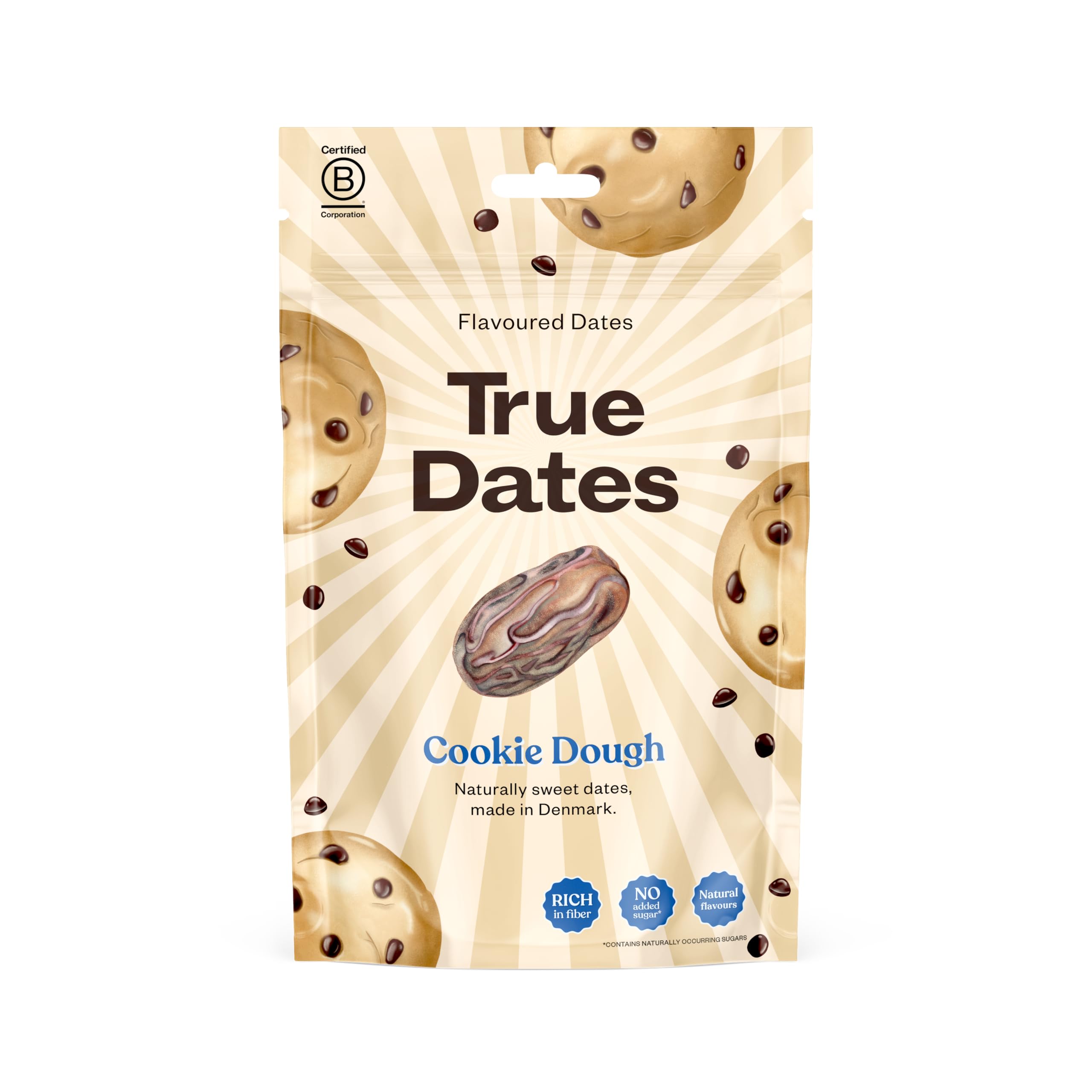 True Dates Cookie Dough - Naturally Flavoured Sweet Dates | Vegan, No Added Sugar | 100g