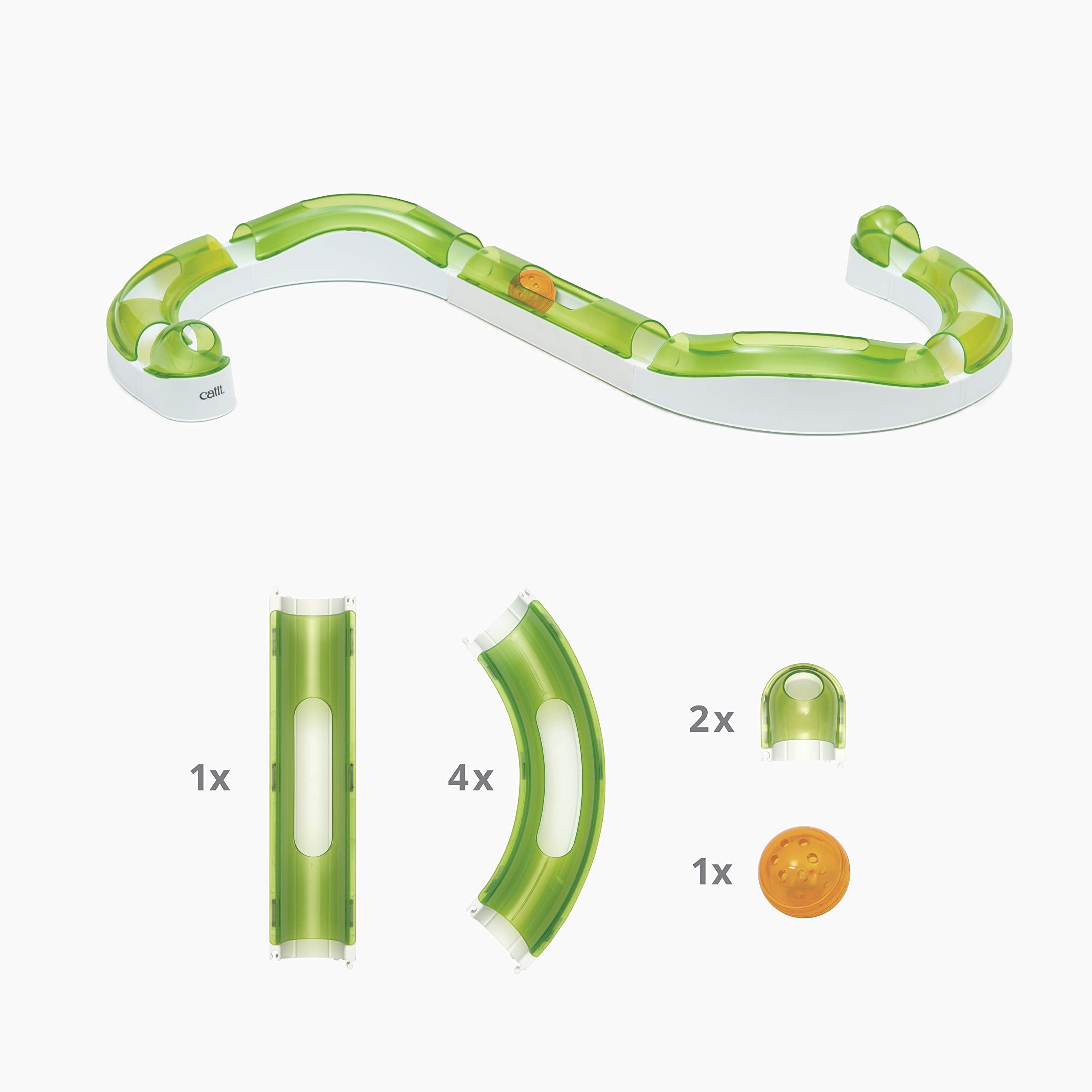 Catit Senses 2.0 Wave Circuit Interactive Cat Toy - 8-Piece Closed-Track Ball 5