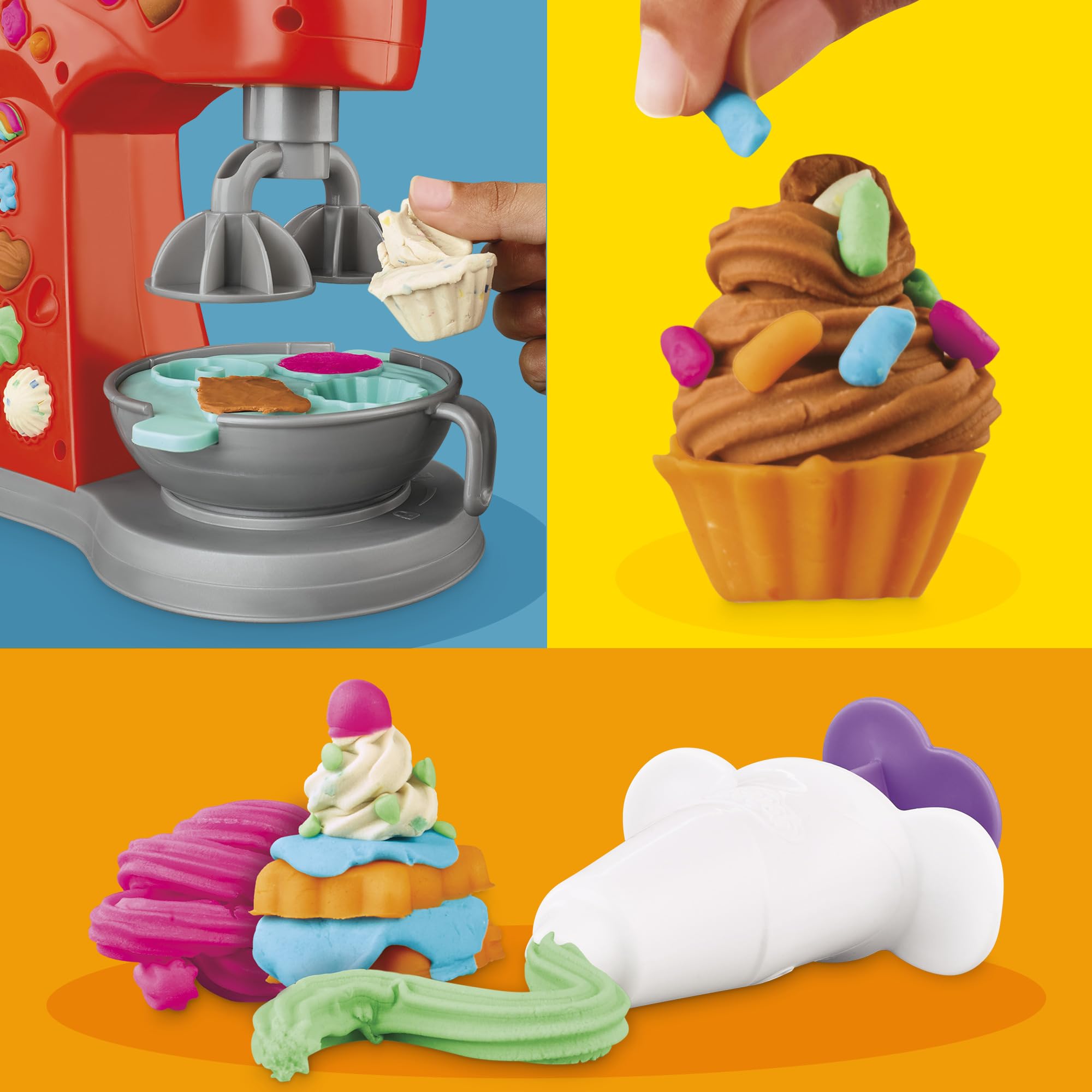 Play-Doh Kitchen Creations Magical Mixer Playset - Ages 3+ | Includes 5 Cans 3