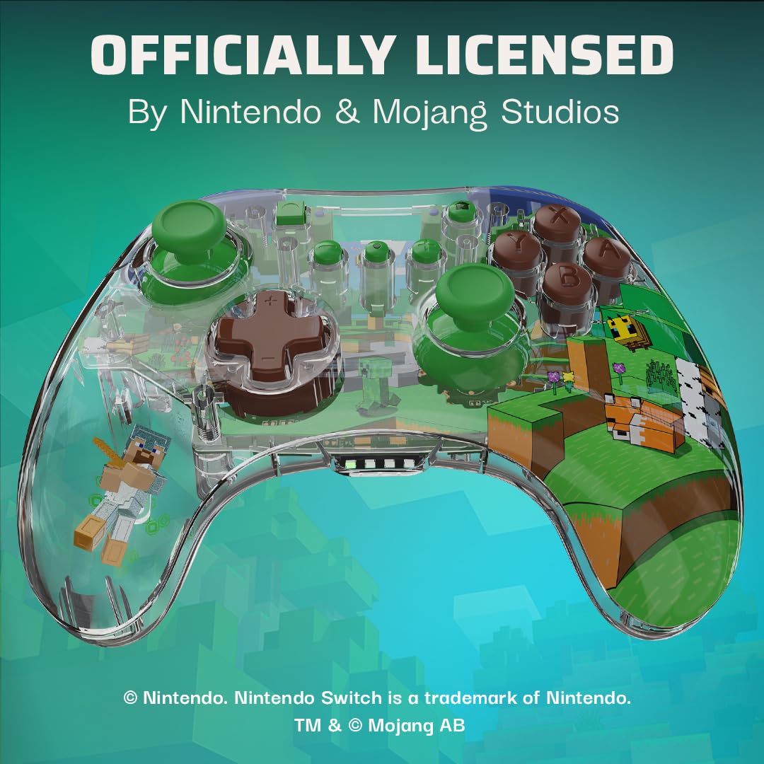 Minecraft Forest Biome - Nintendo Switch REALMz Wireless Controller 4