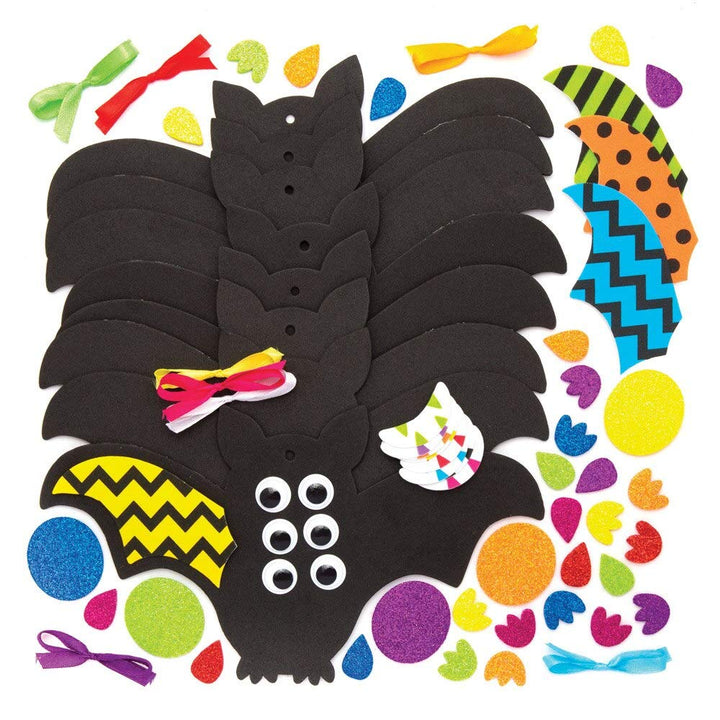 Baker Ross AW769 Halloween Bat Decoration Kit - Foam Craft for Kids Ages 3+