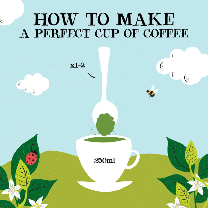 Clipper Organic Decaf Instant Coffee - 6x 100g Jars Medium Roast Arabica