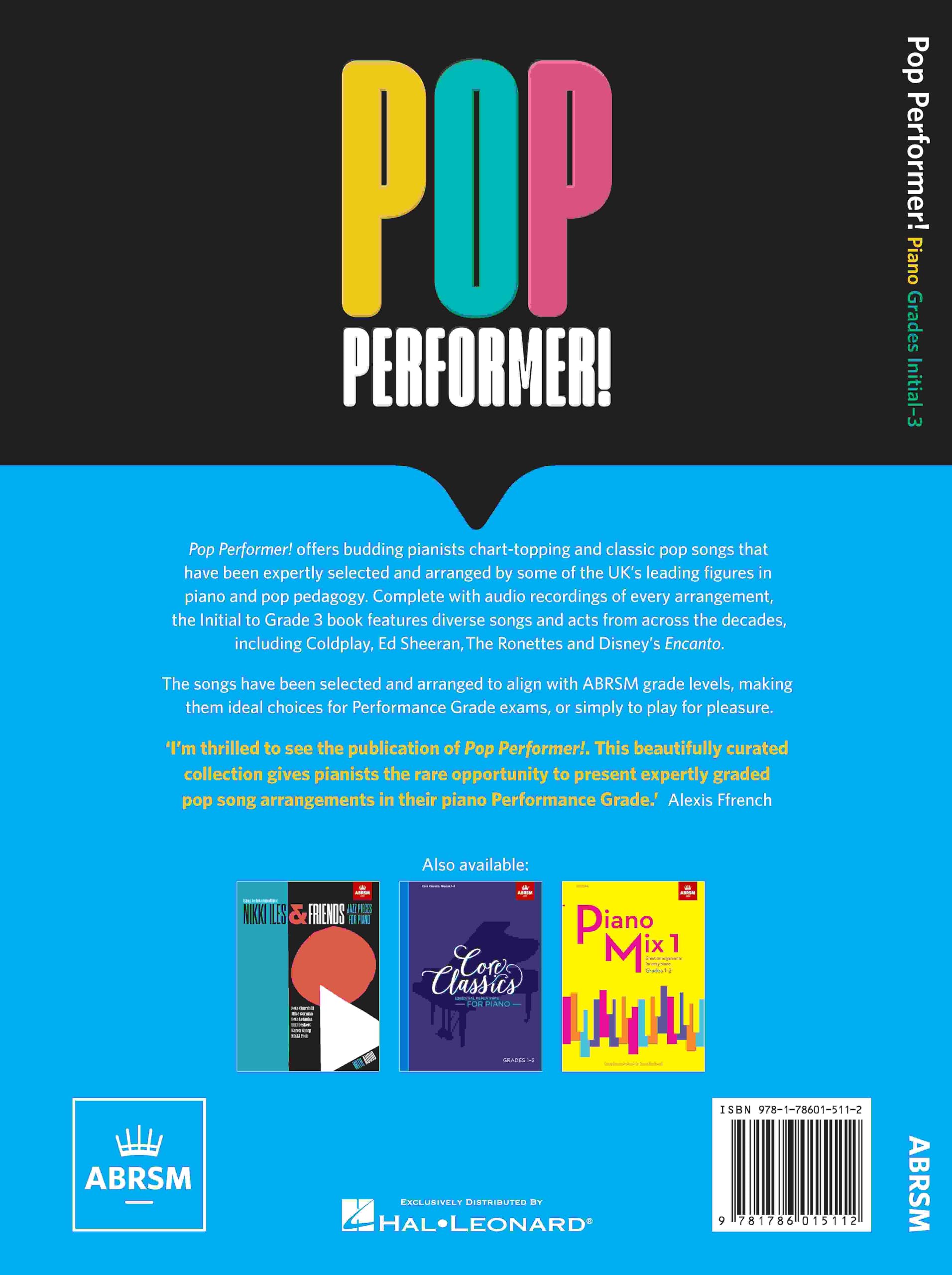 ABRSM Pop Performer! Piano - Initial-Grade 3 Sheet Music | Various Authors | English