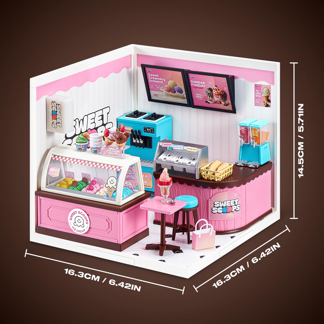 Mini Brands Sweet Scoop Mini Spaces - Build Your Own Diorama | Plastic Construction 6