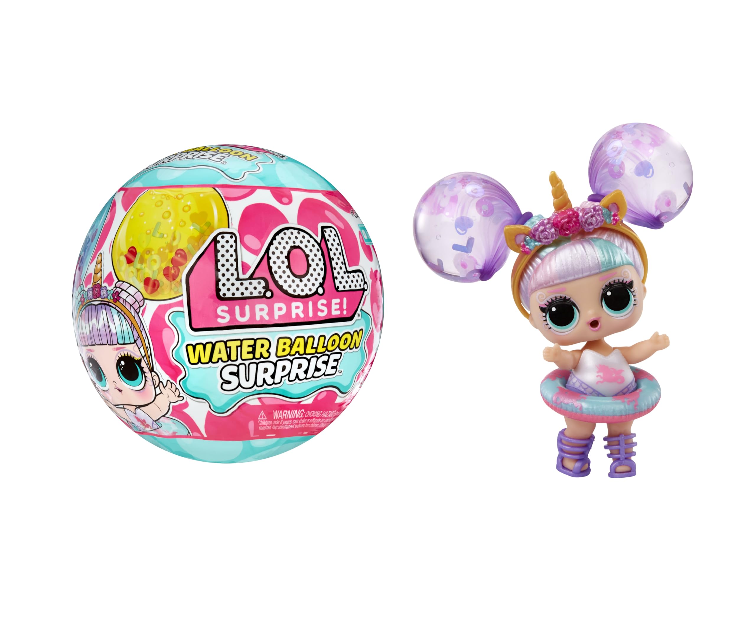 L.O.L. Surprise Water Balloon Surprise Doll - Limited Edition Collectible with 4 Ways to Play, Reusable Glitter Balloons & Squirt Bottle - Ages 3+ 1