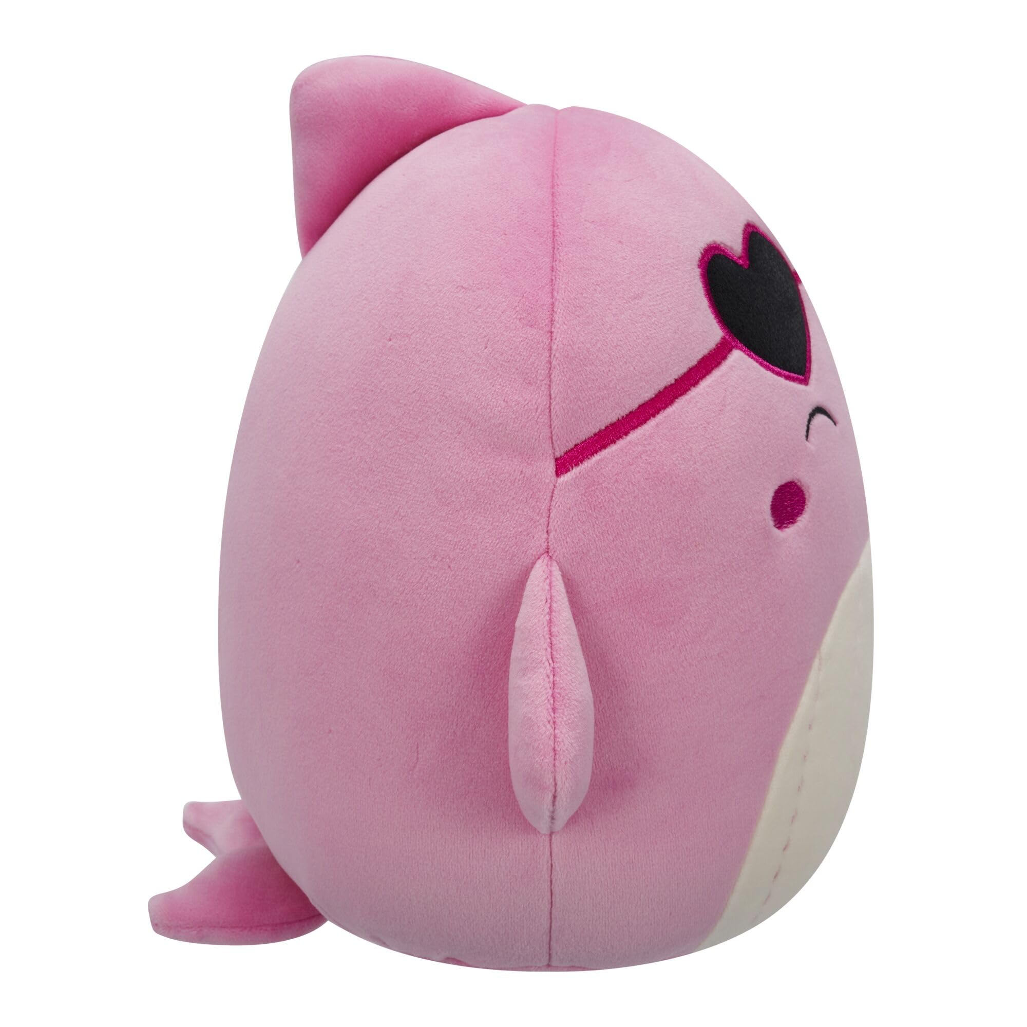 Squishmallows Val the Pink Whale Plush - 7.5-Inch Valentine's Edition | Polyester | Unisex Children 4
