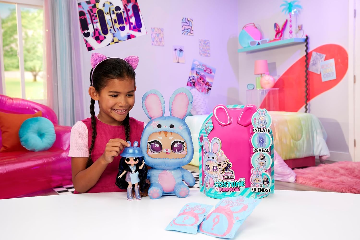 L.O.L. Surprise! Tweens Costume Surprise Aya Cherry Fashion Doll with Inflatable Bunny Pet Costume | Ages 4+ 9