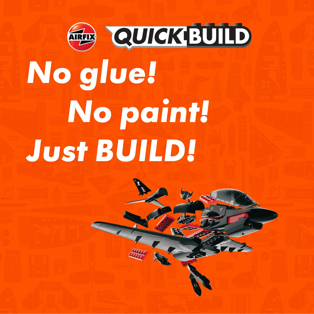 Airfix Quick Build BAE Hawk Model Kit - Snap-Together Fighter Jet for Kids 5+