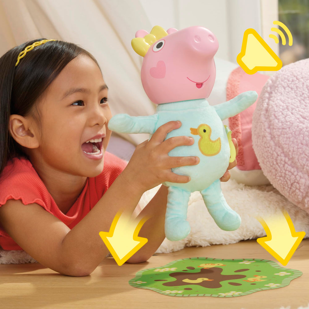 Peppa Pig Oinks and Snuggles Evie Interactive Baby Doll - 20+ Sound Effects, Ages 3+