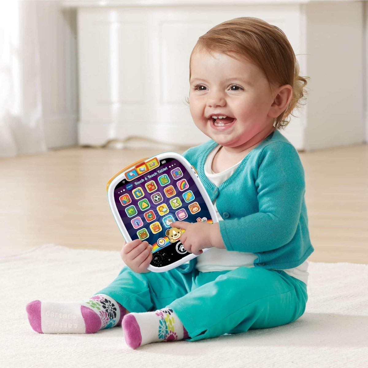 VTech Touch & Teach Tablet - Early Learning | 25 App Buttons | Ages 1-3 Years 3