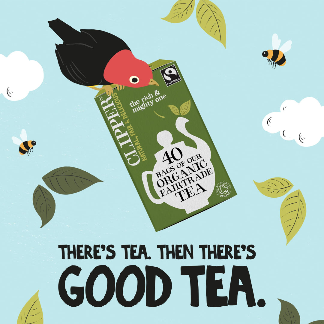Clipper Fairtrade Organic Everyday 40 Unbleached Plastic-Free Tea Bags