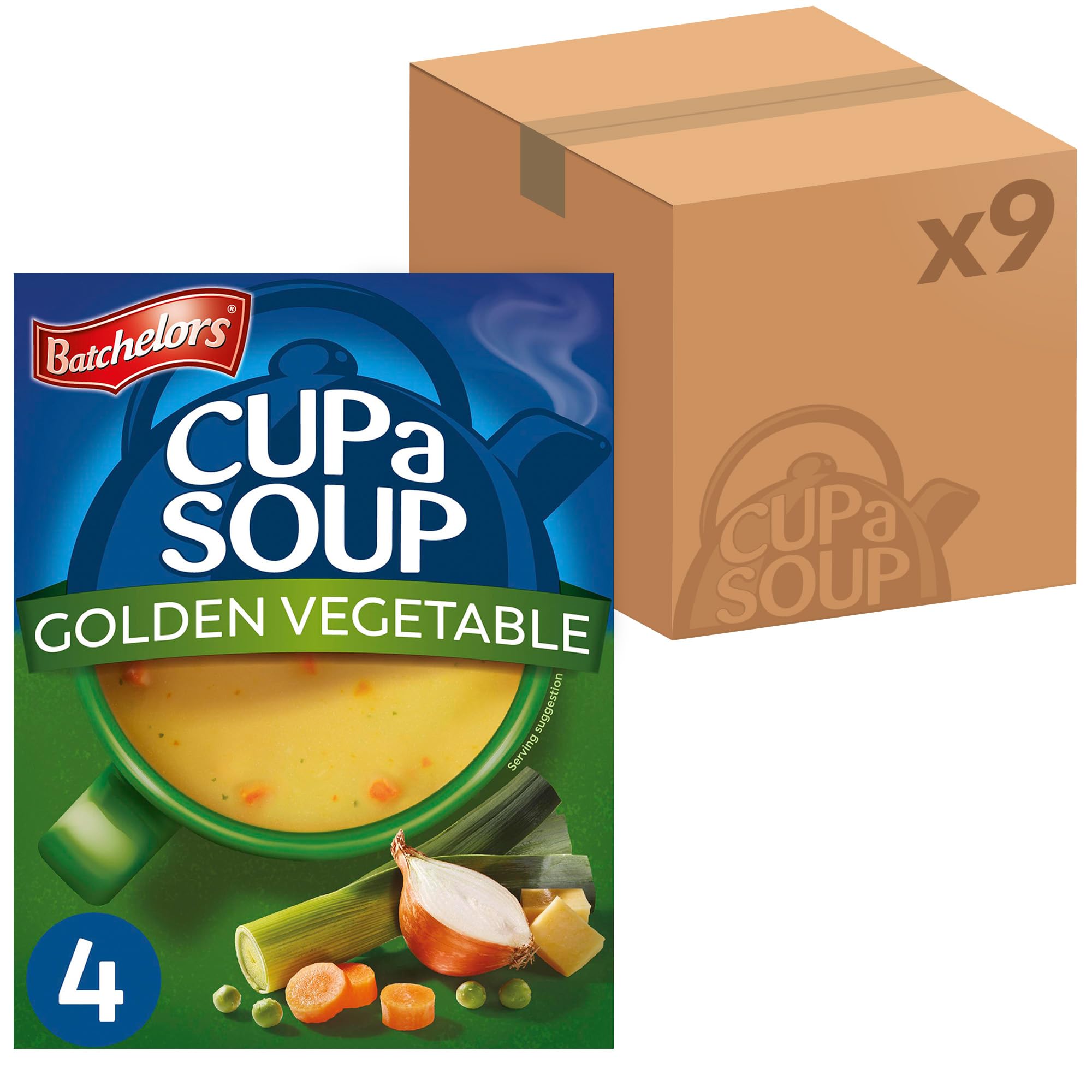 Batchelors Cup a Soup Golden Vegetable Instant Soup Sachets, 82g Box (Pack of 9) 1