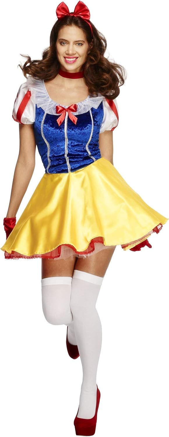 Smiffy's Fairytale Costume for Women - Dress with Attached Underskirt, Headband & Choker, Once Upon a Time Blue, Large