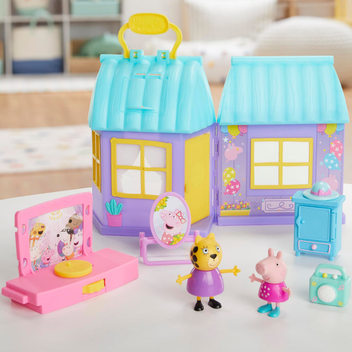 Peppa Pig Peppa's Dance Party Playset - Interactive Twirling Stage & Dress Shop for Ages 3+