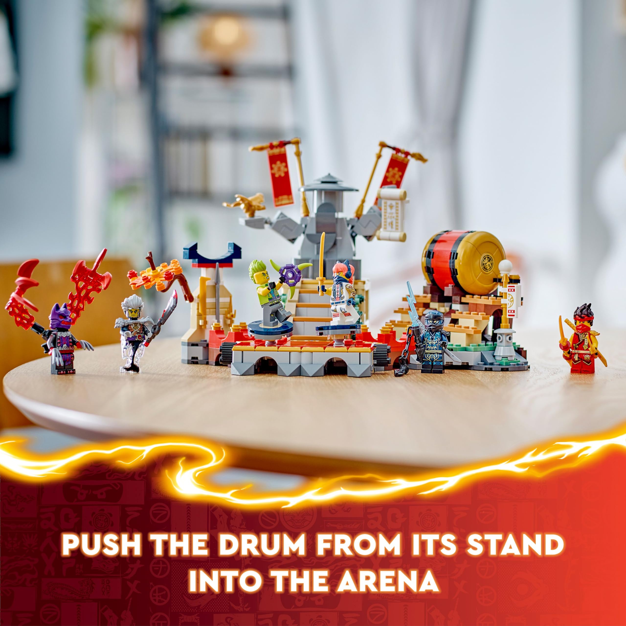 LEGO NINJAGO Tournament Battle Arena Set 71818 | 6 Minifigures including Jay & Kai | Ages 7+ 5