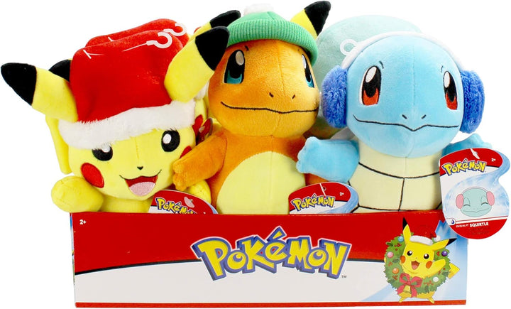 Pokémon Charmander Holiday Beanie Plush - 8-Inch Soft Plush with Festive Accessory