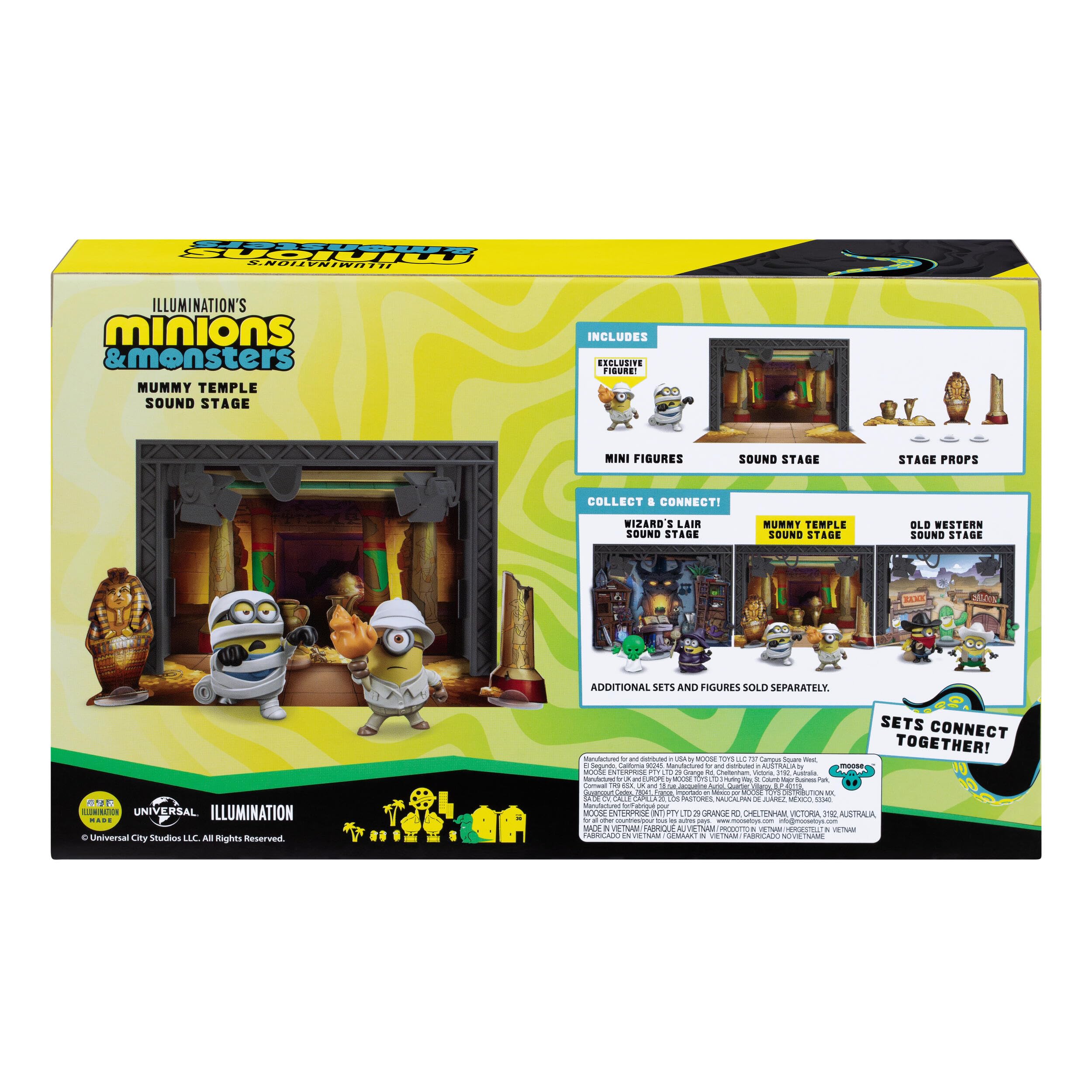 MINIONS Mummy Temple Sound Stage Action Figure Set | Ages 4+ | Includes 2 Figures 2
