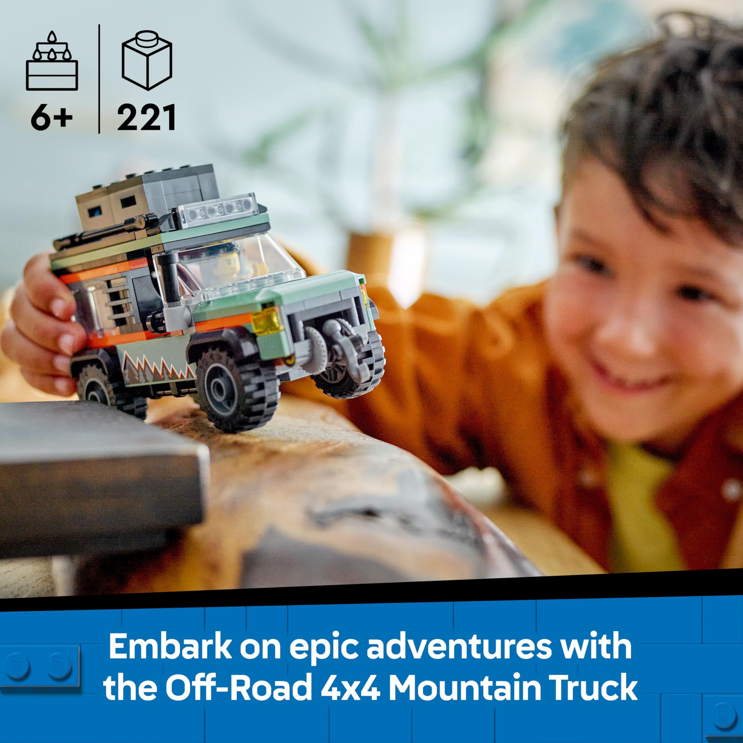 LEGO City Off-Road 4x4 Mountain Truck Toy Set 60447 | Ages 6+ | 2025 Release 2