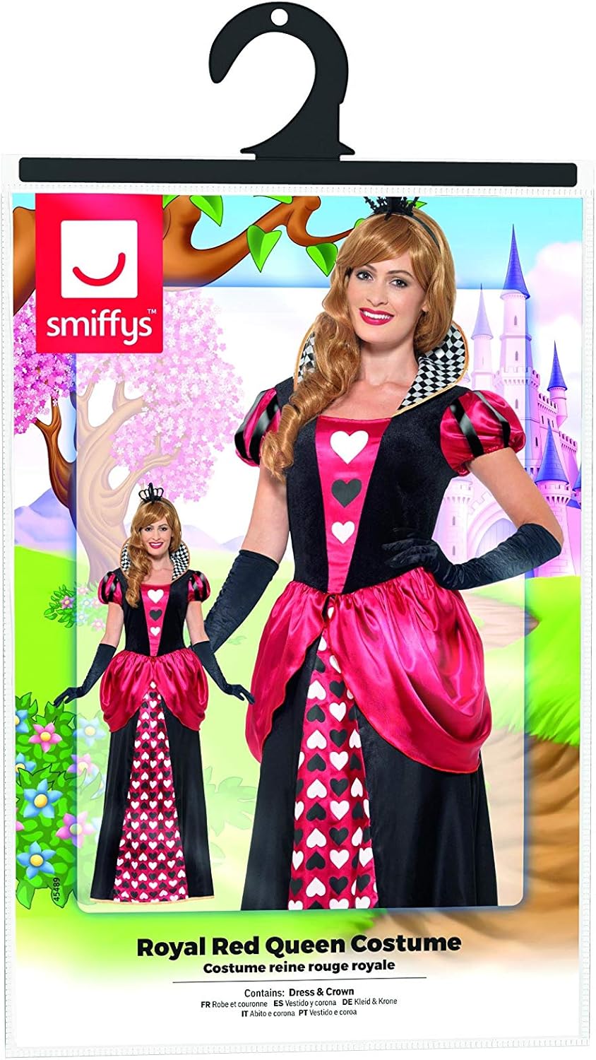 Smiffys Royal Red Queen Costume - L - UK Size 16-18 (45489S)