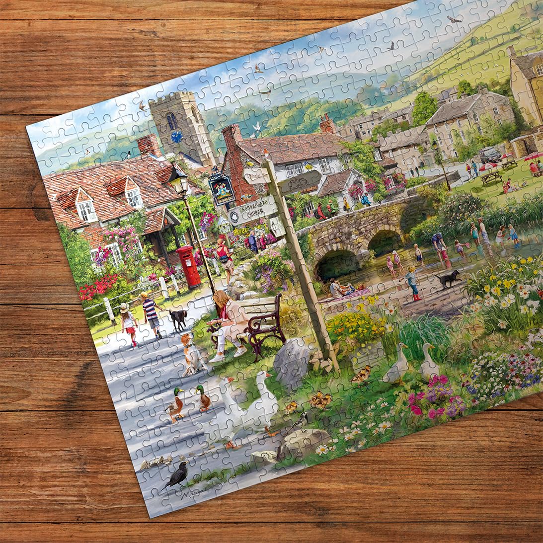 Gibsons Puddle Ducks & Paddling Jigsaw Puzzle - 500 Pieces | Richard Macneil Art | UK Made 3