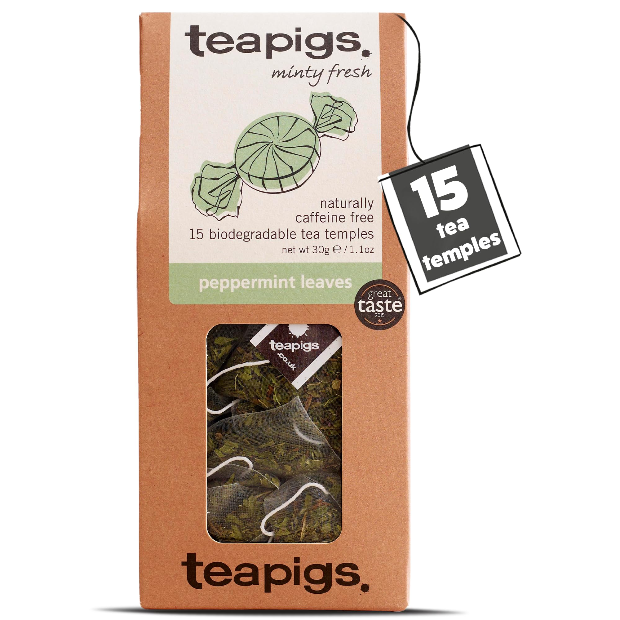 Teapigs Peppermint Herbal Tea Made With Whole Leaves - 15 Tea Temples 7