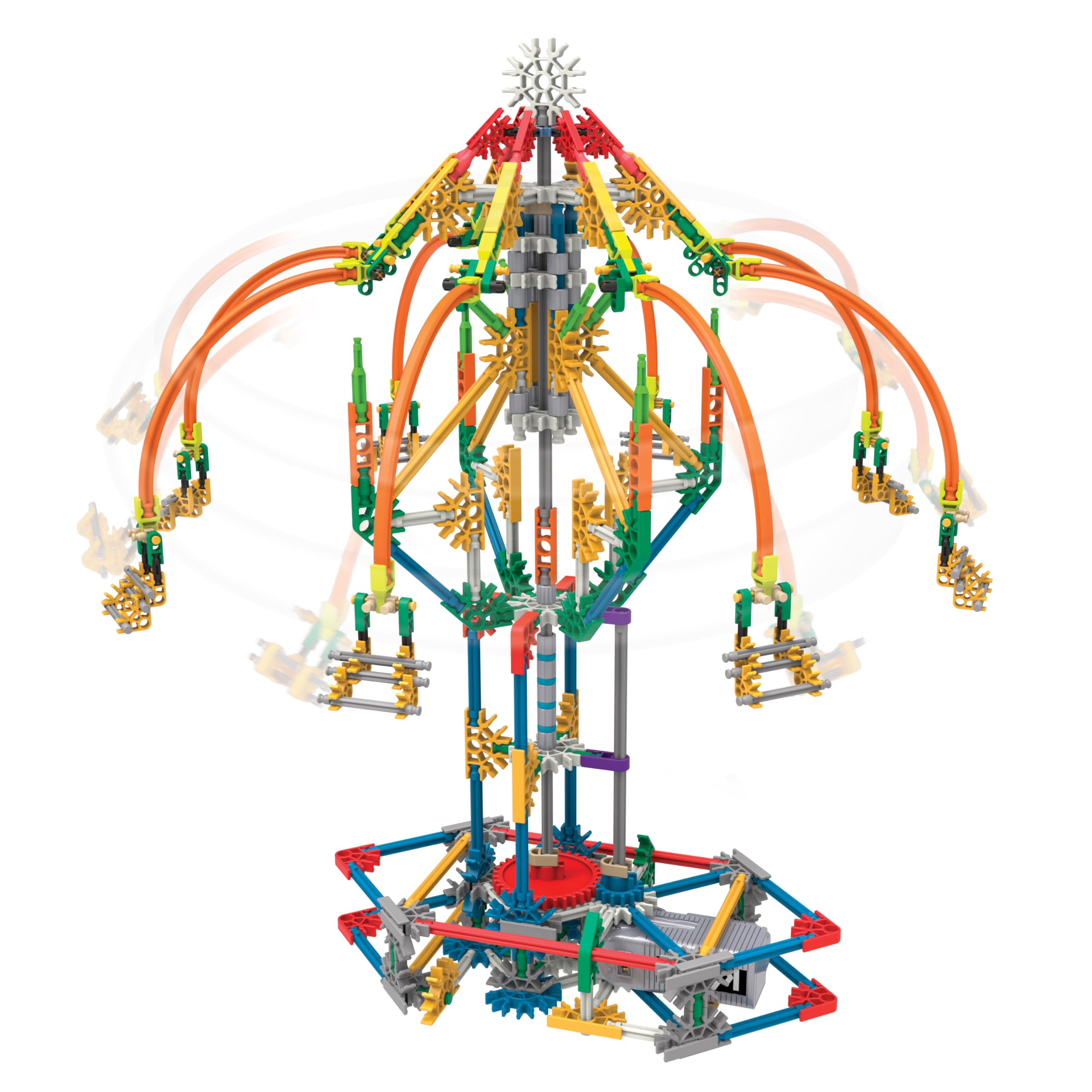 K'NEX STEM Explorations Swing Ride Building Set - 486 Pieces | Ages 8+ | Engineering Education