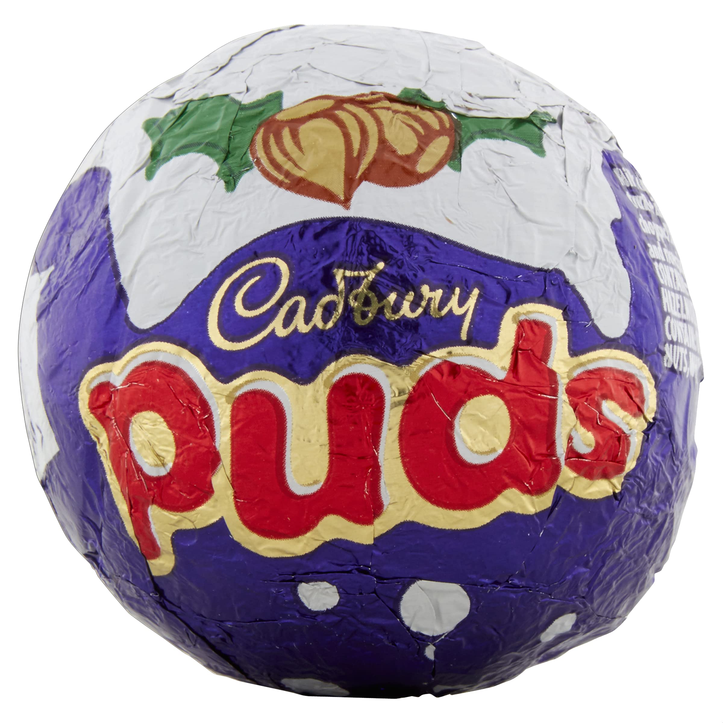 Cadbury Christmas Dairy Milk Puds Multipack, 48 Chocolate Puds with Truffle Centre, Hazelnut & Rice Crisps 4