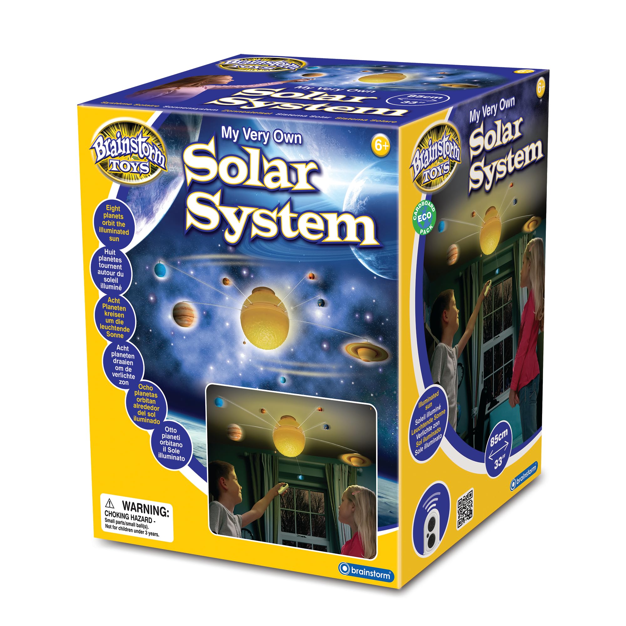 Brainstorm Toys My Very Own Solar System Nightlight - Remote-Controlled 85cm STEM Mobile 7