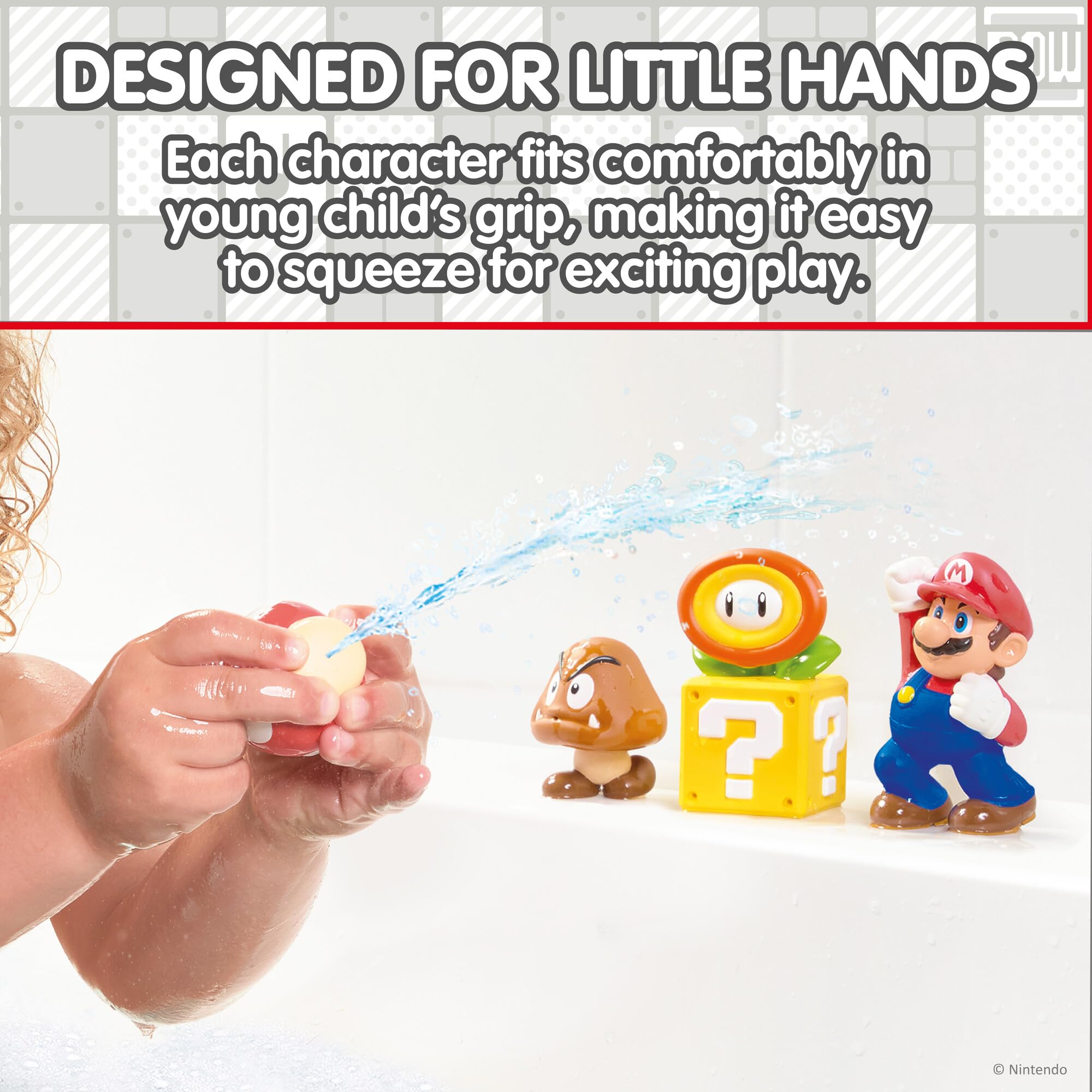 TOMY Toomies Mario Squirters Bath Toy Set - 4 Pack | Plastic | Ages 18+ Months 3