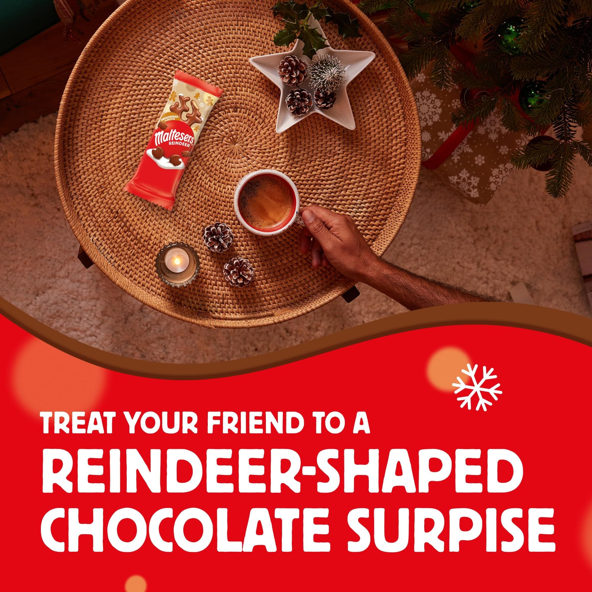 Maltesers Gingerbread Flavour Reindeer, Milk Chocolate, Malt & Honeycomb Treat 5