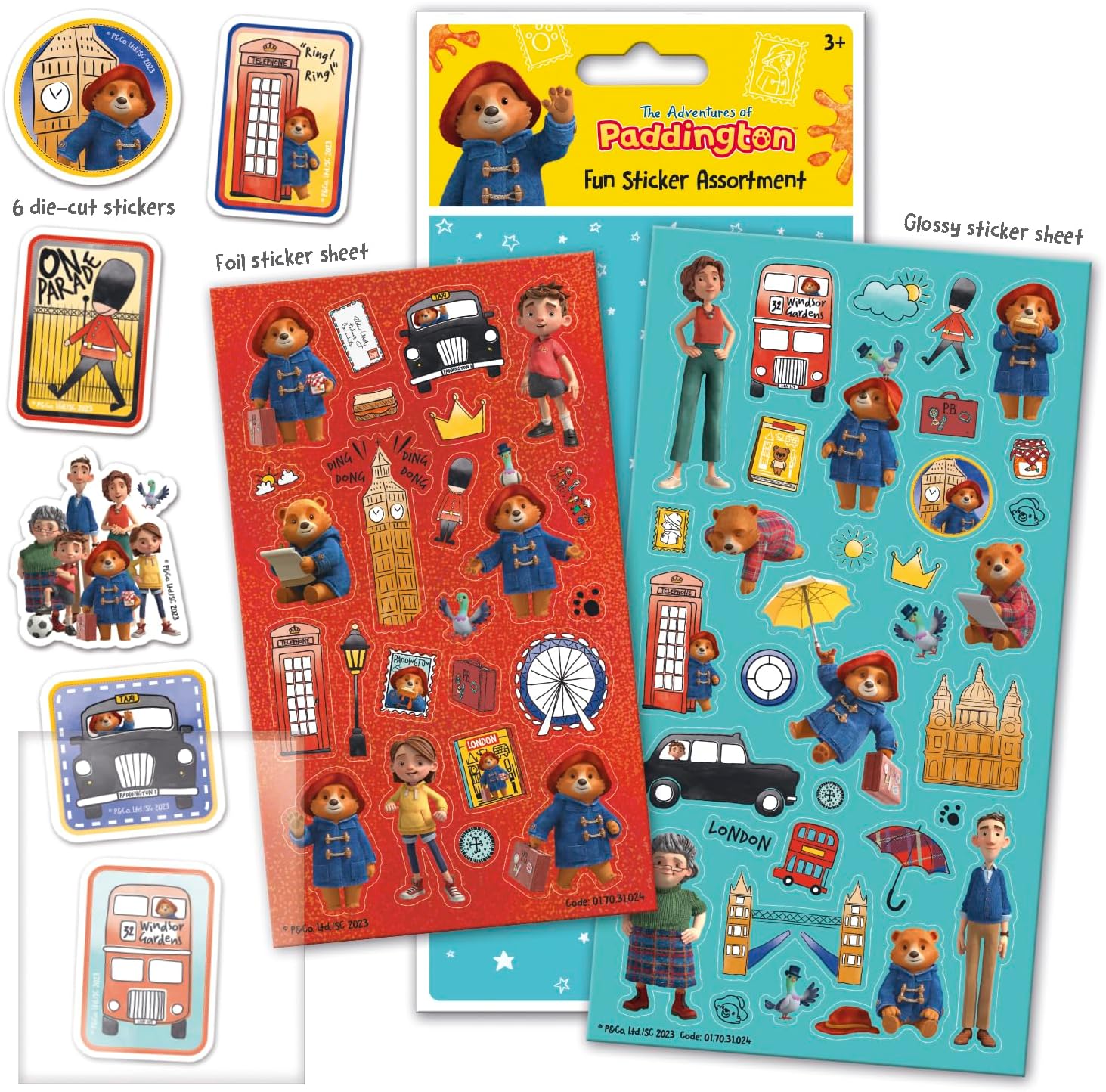Paper Projects The Adventures of Paddington - Paddington Bear Assorted Sticker Pack 5