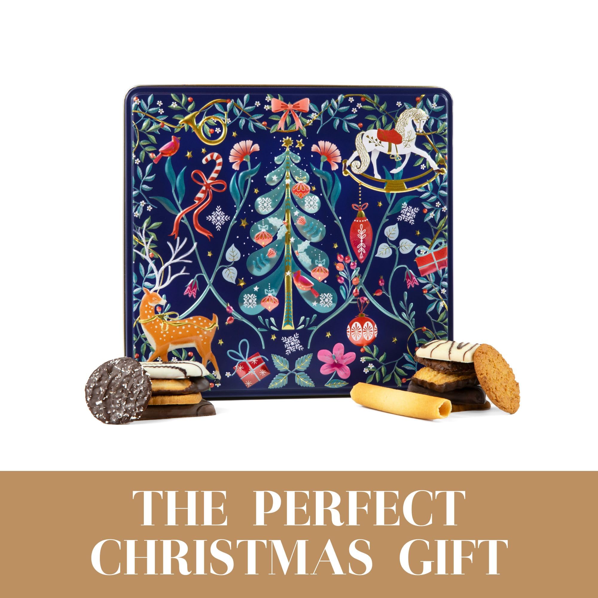 The Silver Crane Company - Scandi Belgian Biscuits Tin Christmas Gift Set